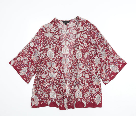 Womens UK Size 8 New Look Multicoloured Basic Blouse