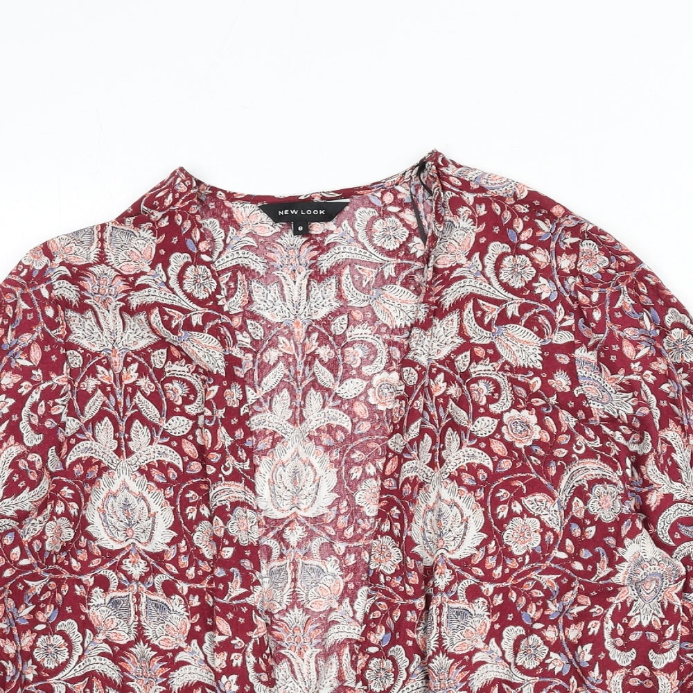 Womens UK Size 8 New Look Multicoloured Basic Blouse