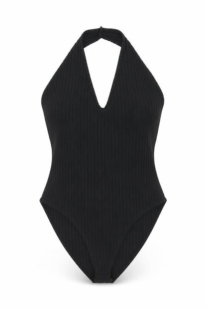 Womens UK Size 8 Nasty Gal One-Piece Black Bodysuit