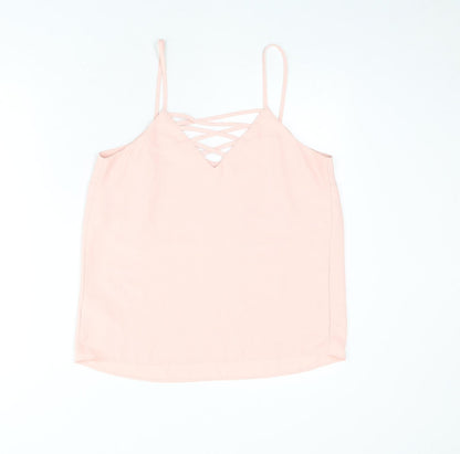 Womens UK Size 10 New Look Pink Camisole Tank