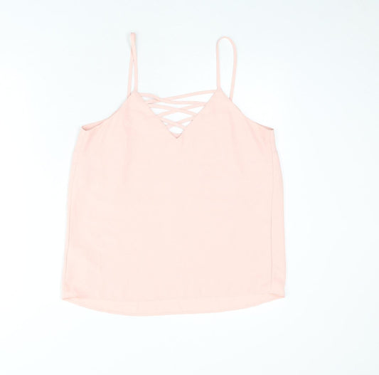 Womens UK Size 10 New Look Pink Camisole Tank