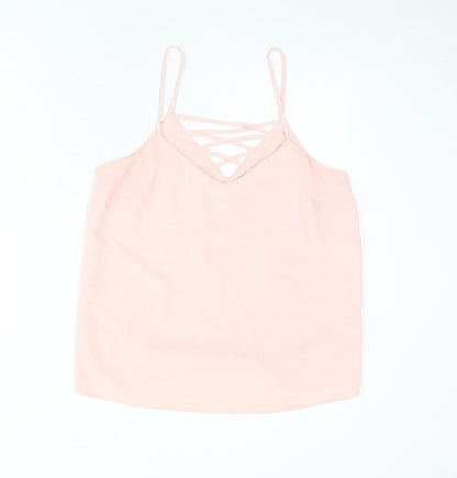 Womens UK Size 10 New Look Pink Camisole Tank
