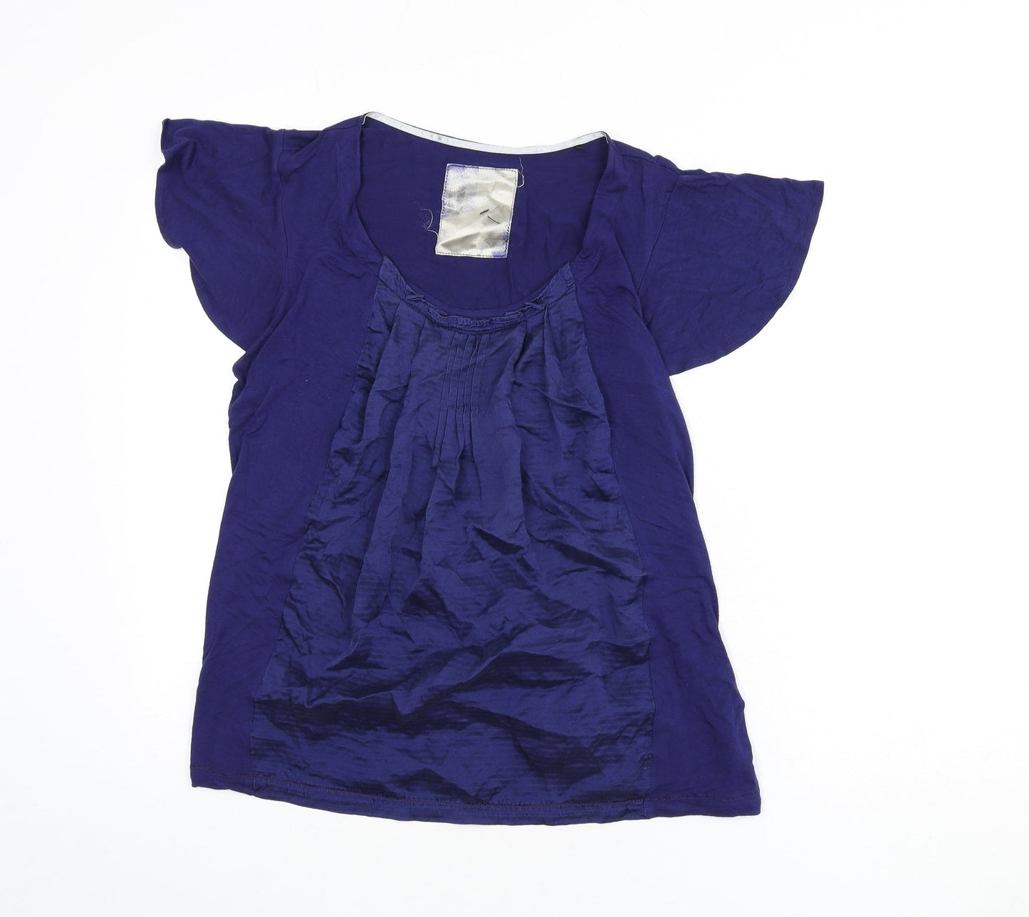 Womens UK Size 14 Betty Jackson Blue Basic Blouse