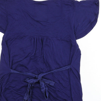 Womens UK Size 14 Betty Jackson Blue Basic Blouse