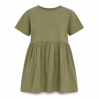Noisy may Womens Green Cotton A-Line Size S Round Neck Pullover