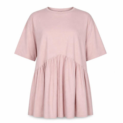 ASOS Womens Pink 100% Cotton A-Line Size 10 Round Neck Pullover