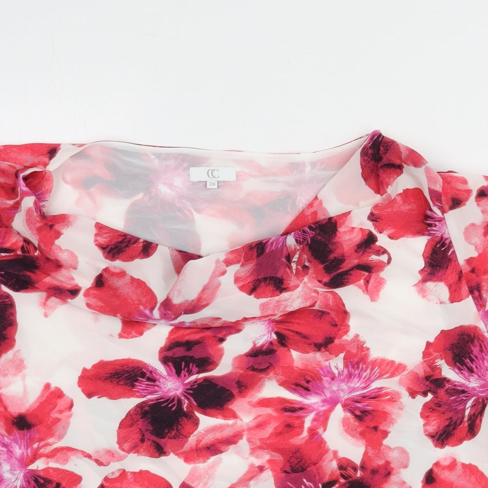 Womens UK Size 20 CC Multicoloured Basic Blouse