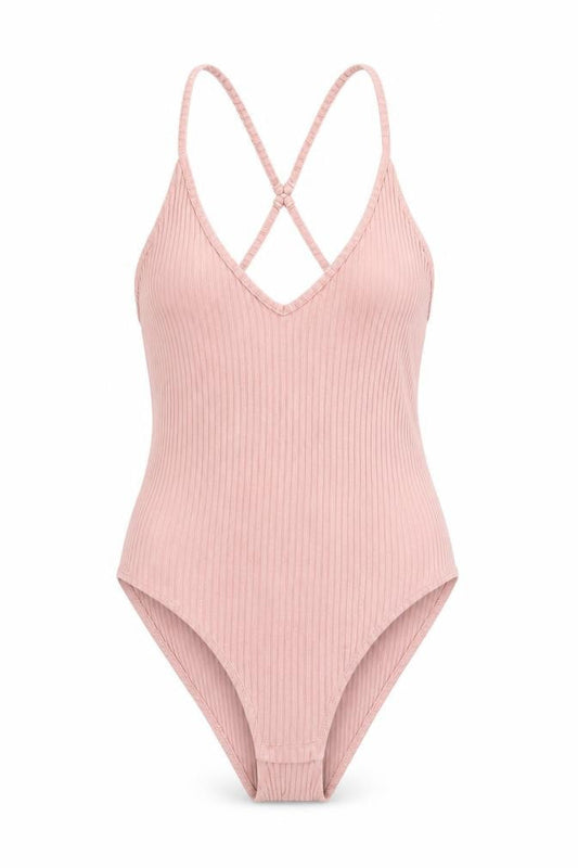 Womens UK Size 10 Topshop One-Piece Pink Bodysuit