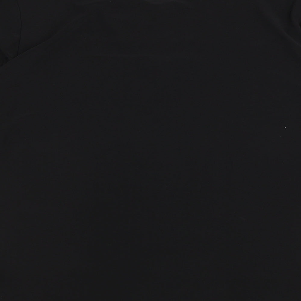 Womens UK Size S Anamor Black Basic T-Shirt