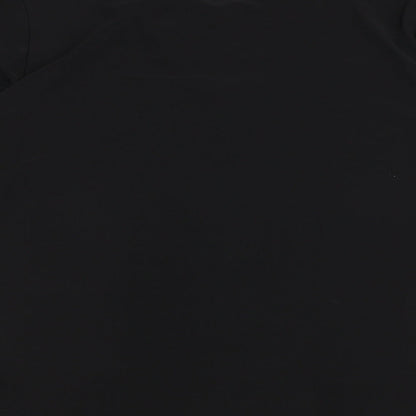 Womens UK Size S Anamor Black Basic T-Shirt