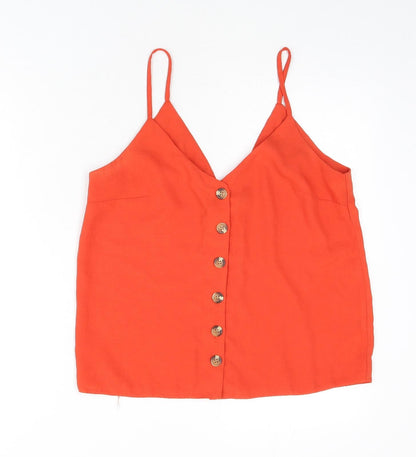 Womens UK Size 10 New Look Red Camisole Tank