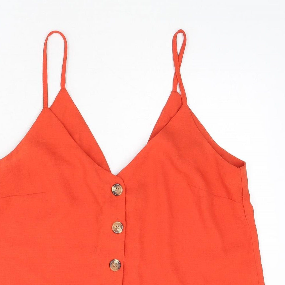 Womens UK Size 10 New Look Red Camisole Tank