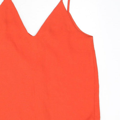 Womens UK Size 10 New Look Red Camisole Tank