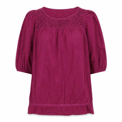 Womens UK Size 10 Limited Edition Purple Tunic Blouse