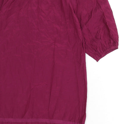 Womens UK Size 10 Limited Edition Purple Tunic Blouse