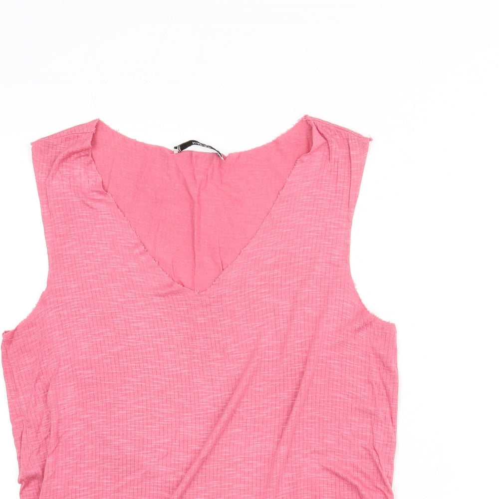 Womens UK Size M Mango Purple Basic Tank
