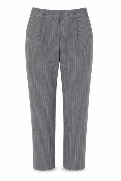 Womens UK Size 12 New Look Regular Fit Dress Pants Grey Trousers
