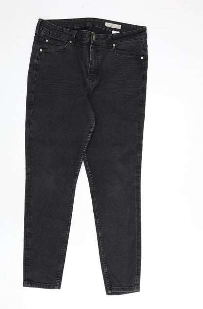 Womens UK Size 16 Marks and Spencer Regular Fit Skinny Grey Jeans