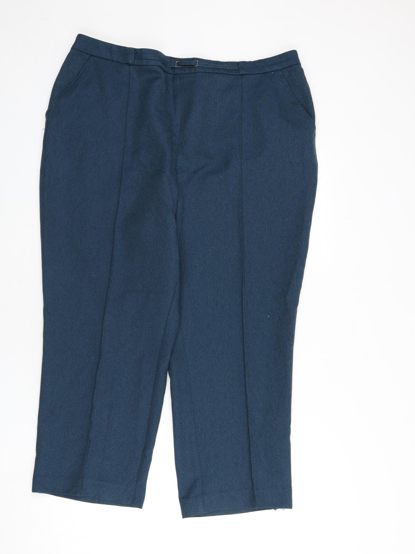 Womens UK Size 22 EWM Regular Fit  Blue Trousers