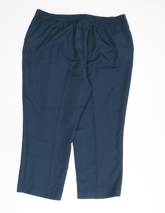 Womens UK Size 22 EWM Regular Fit  Blue Trousers