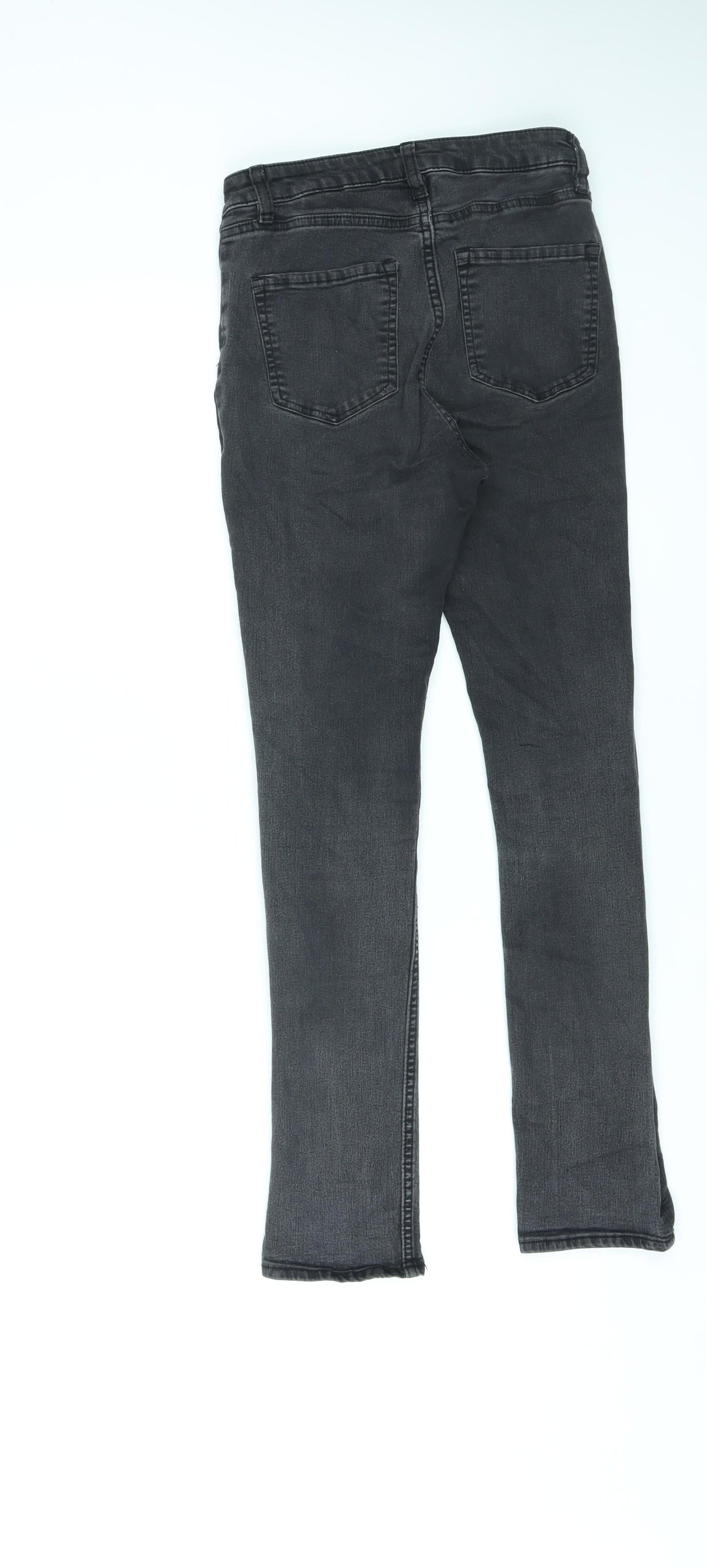 Womens UK Size 10 H&M Regular Fit Skinny Black Jeans