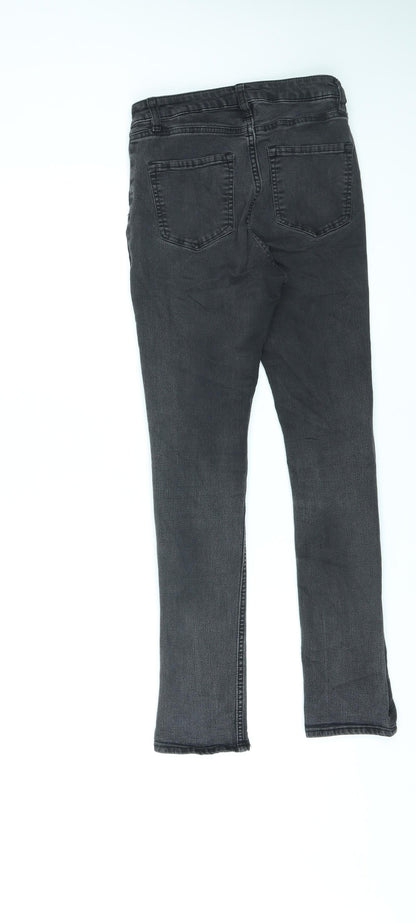 Womens UK Size 10 H&M Regular Fit Skinny Black Jeans