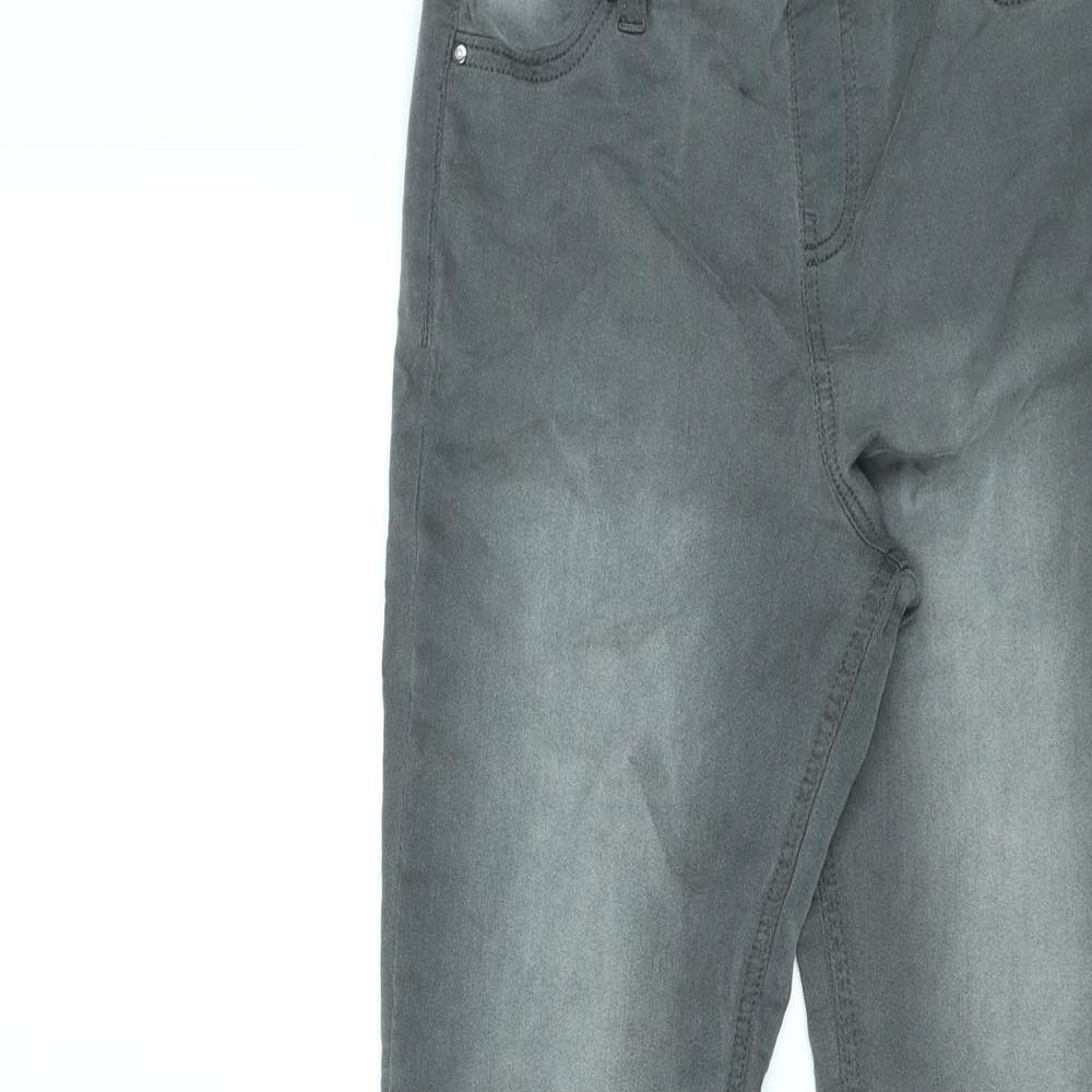 F&F Womens Grey Cotton Skinny Jeans Size 8 L27 in Regular
