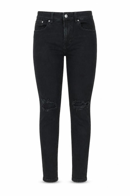 Womens UK Size 10 Bershka Regular Fit Skinny Black Jeans