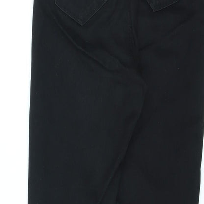Denim & Co. Womens Black Cotton Skinny Jeans Size 12 L27 in Regular Zip