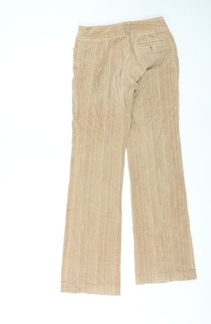 Sprit Womens Beige Polyester Trousers Size 26 in L29 in Regular Zip