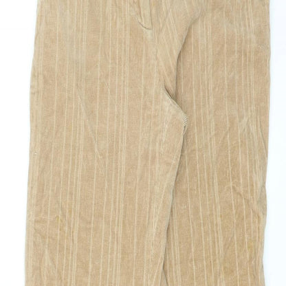 Sprit Womens Beige Polyester Trousers Size 26 in L29 in Regular Zip