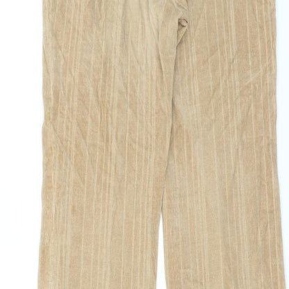 Sprit Womens Beige Polyester Trousers Size 26 in L29 in Regular Zip