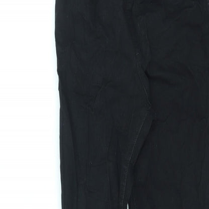 Denim & Co. Womens Black Cotton Jegging Jeans Size 14 L26 in Regular