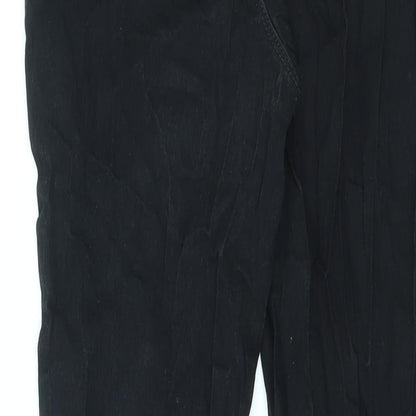 Denim & Co. Womens Black Cotton Jegging Jeans Size 14 L26 in Regular