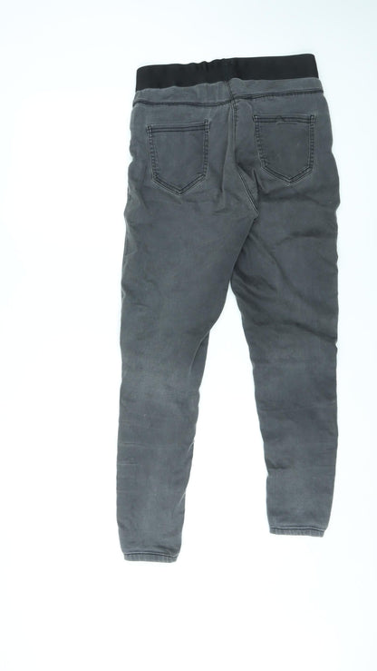 George Womens Grey Cotton Skinny Jeans Size 12 L27 in Regular - Elasticated Waist