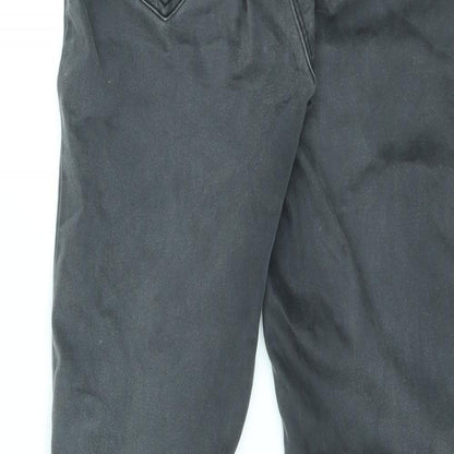 George Womens Grey Cotton Skinny Jeans Size 12 L27 in Regular - Elasticated Waist