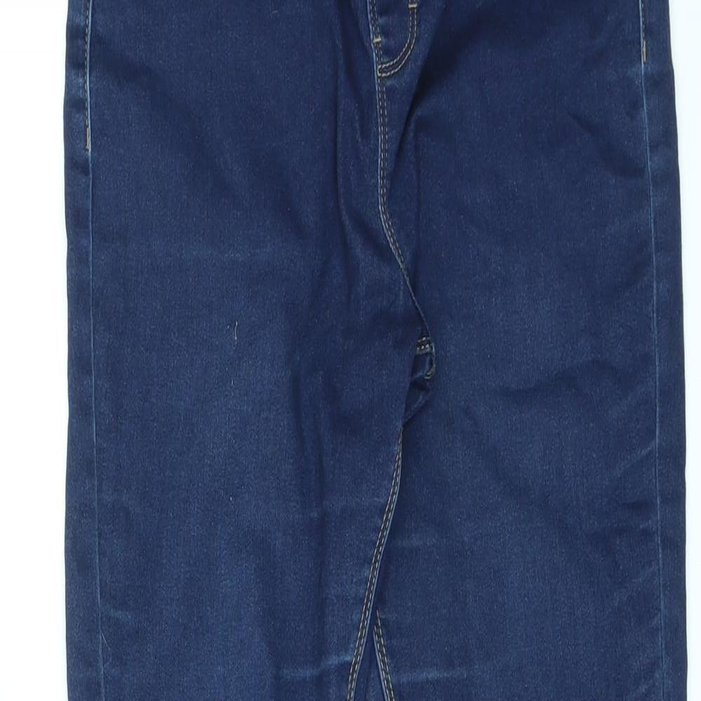 George Womens Blue Cotton Mom Jeans Size 10 L29 in Regular - Elasticated Waist