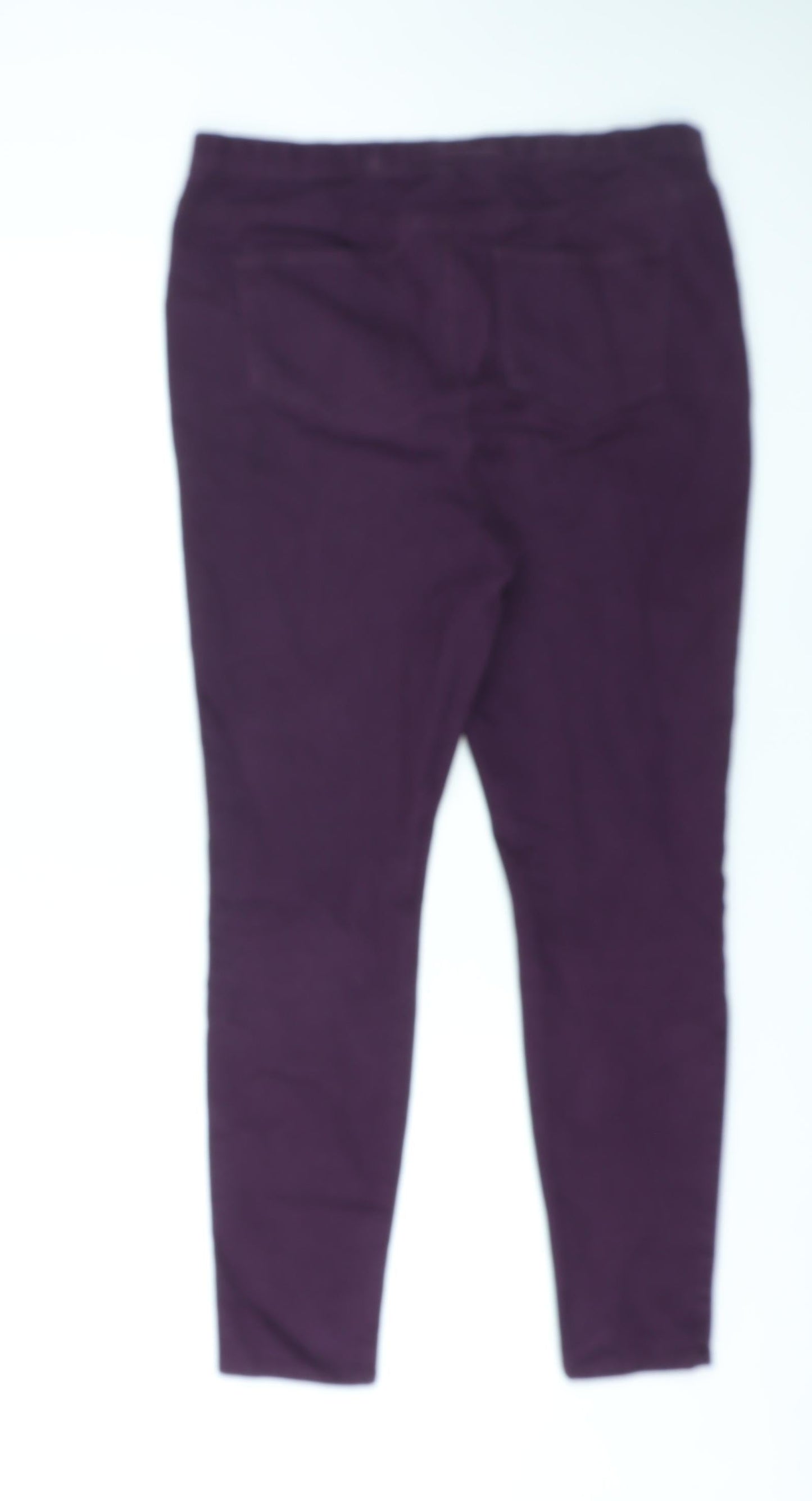 Womens UK Size 14 Denim Regular Fit Skinny Purple Jeans