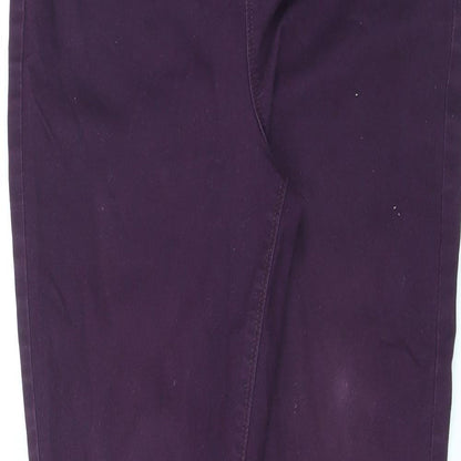 Womens UK Size 14 Denim Regular Fit Skinny Purple Jeans