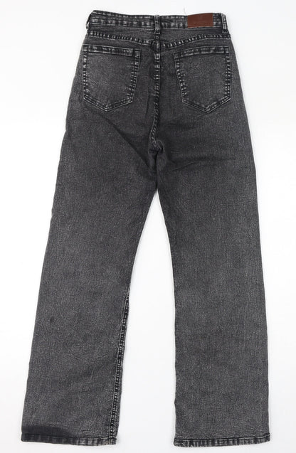 Warpath Womens Black Cotton Straight Jeans Size 27 in L28 in Regular Zip