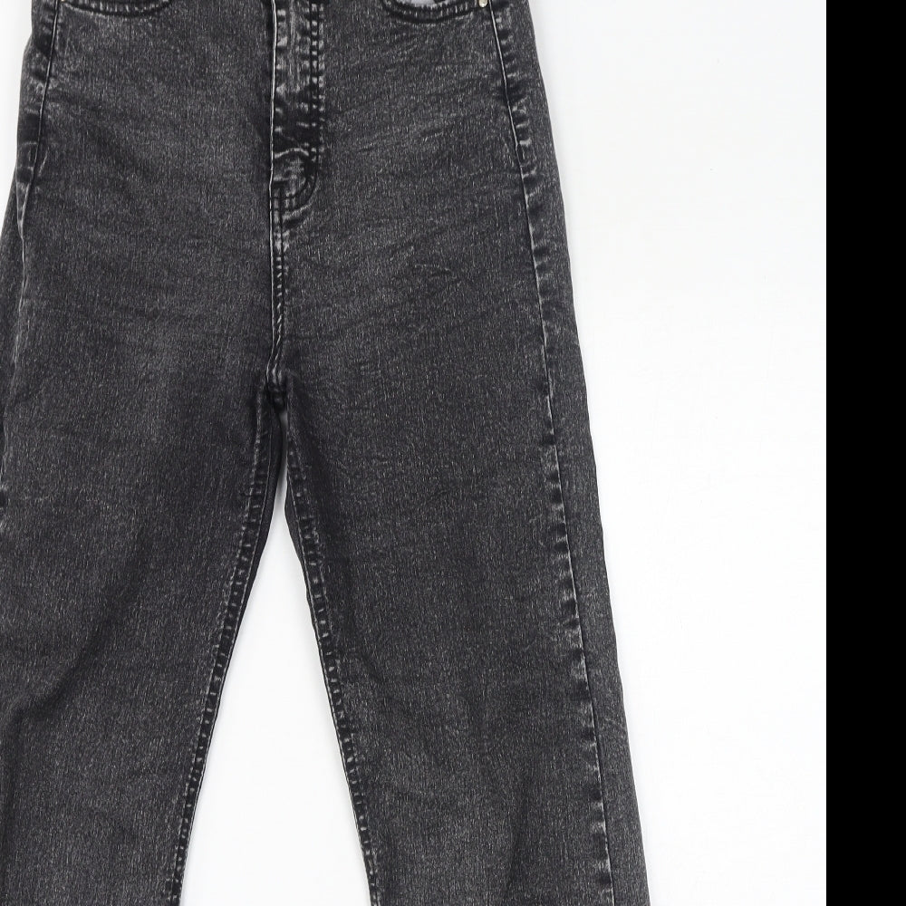 Warpath Womens Black Cotton Straight Jeans Size 27 in L28 in Regular Zip