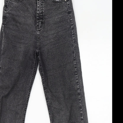 Warpath Womens Black Cotton Straight Jeans Size 27 in L28 in Regular Zip