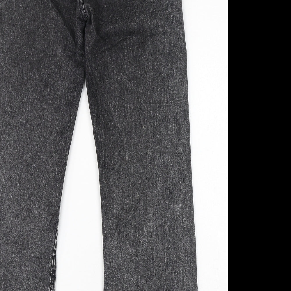 Warpath Womens Black Cotton Straight Jeans Size 27 in L28 in Regular Zip