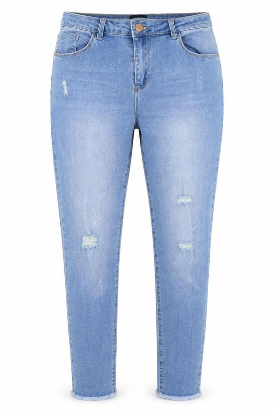 Womens UK Size 12 B.You Regular Fit Tapered Blue Jeans
