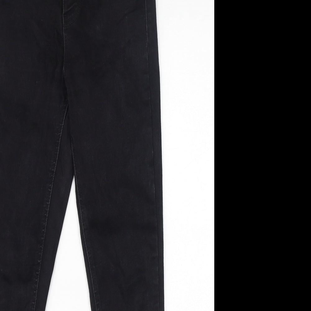 New Look Womens Black Cotton Skinny Jeans Size 8 L27 in Regular Zip