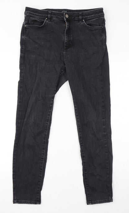 Womens UK Size 14 Marks and Spencer Regular Fit Skinny Grey Jeans