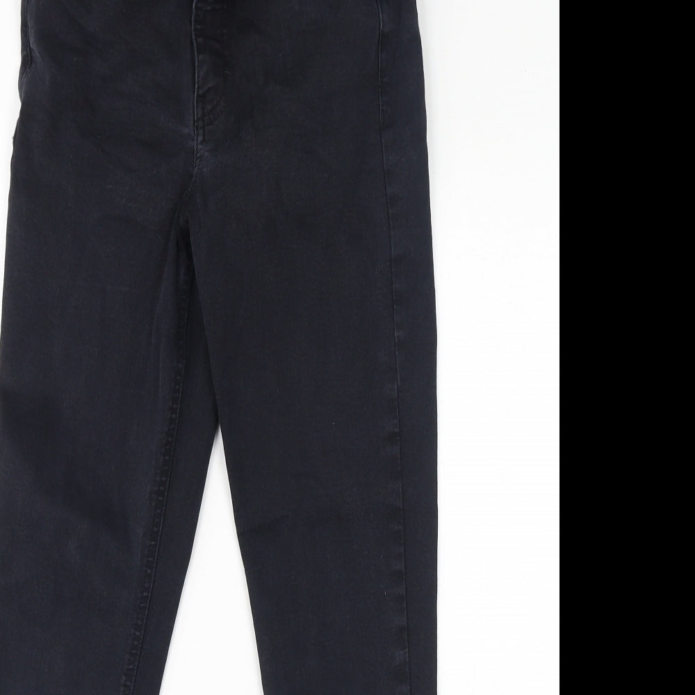 Topshop Womens Black Polyester Skinny Jeans Size 28 in L27 in Regular Zip