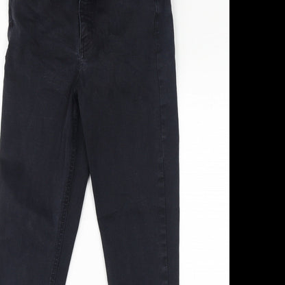 Topshop Womens Black Polyester Skinny Jeans Size 28 in L27 in Regular Zip