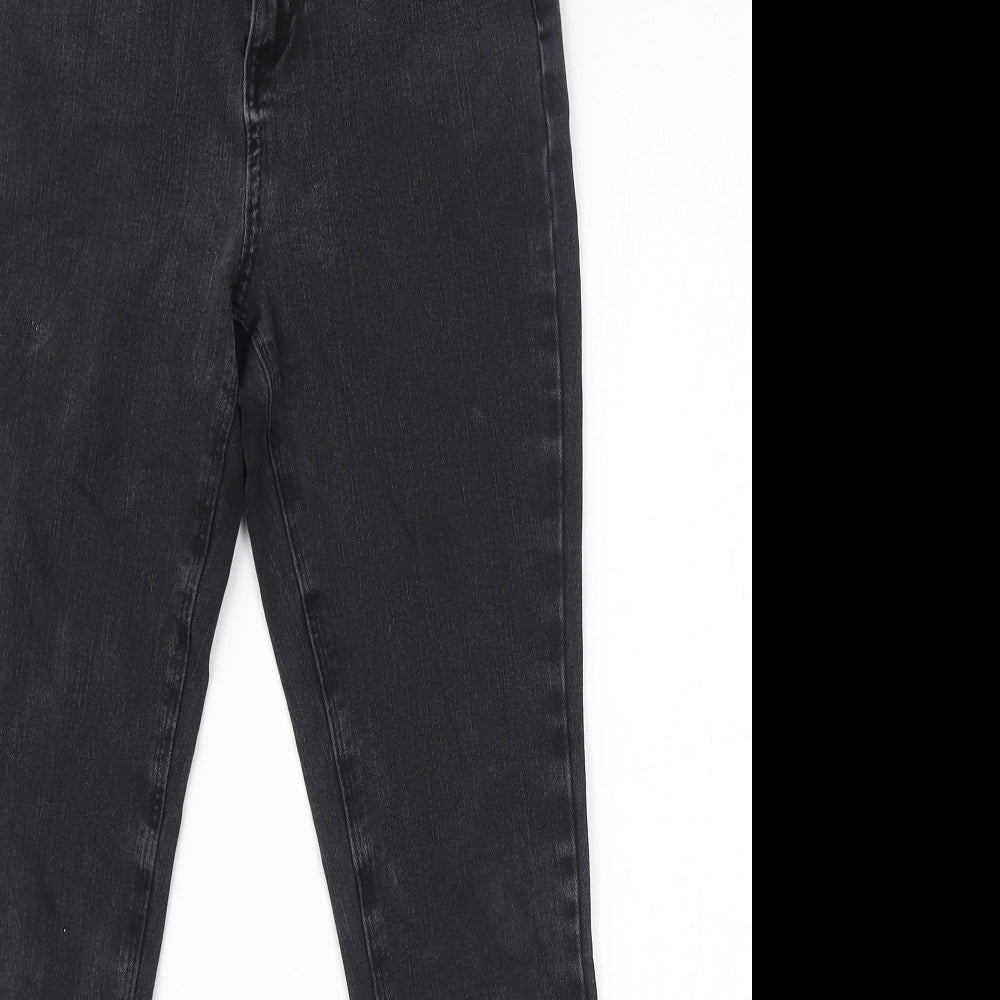 George Womens Black Cotton Skinny Jeans Size 8 L25 in Regular Zip