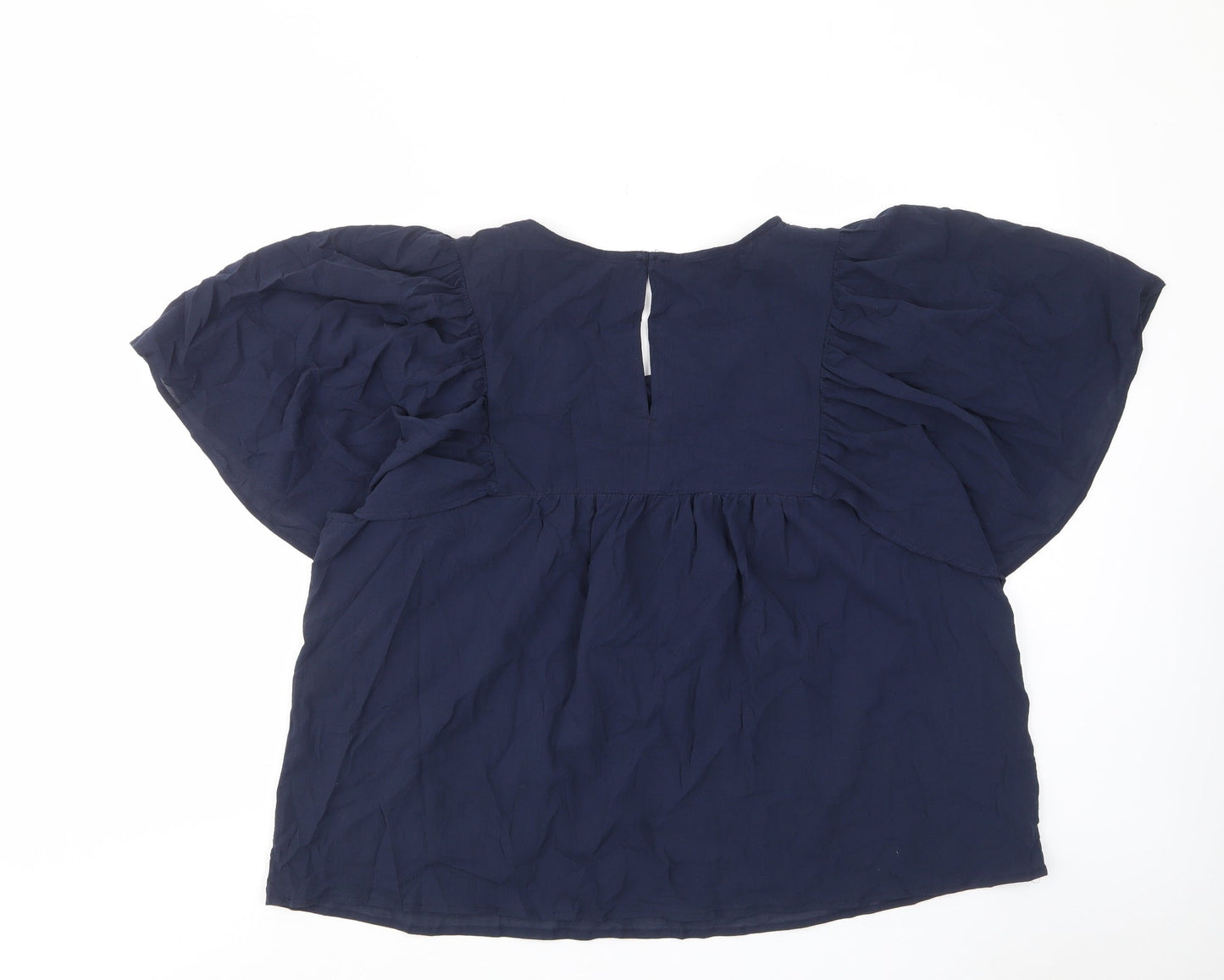 Womens UK Size 20 Marks and Spencer Blue Basic Blouse